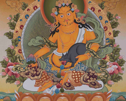 Dzambala Thangka, Guardian of Prosperity