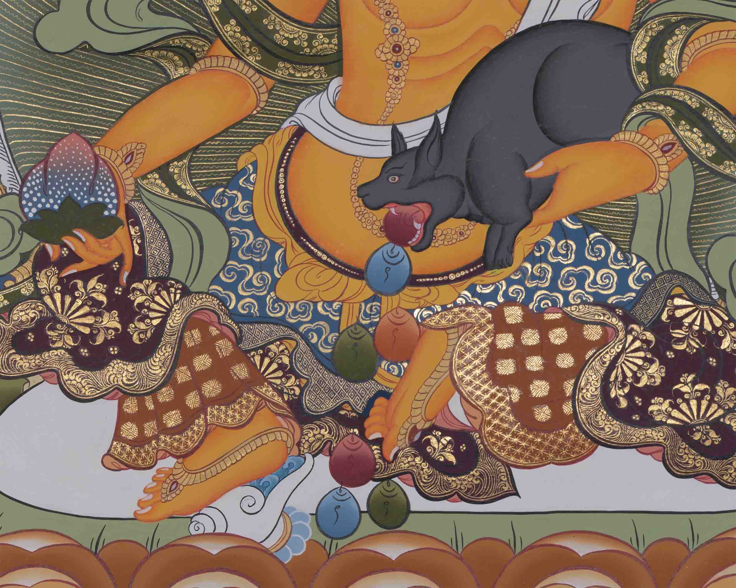Dzambala Thangka, Guardian of Prosperity