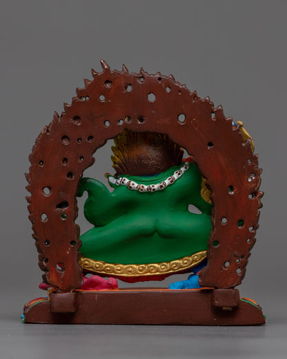 Machine Made Mahakala Bernagchen Sculpture | Guardian Deity of Protection and Power