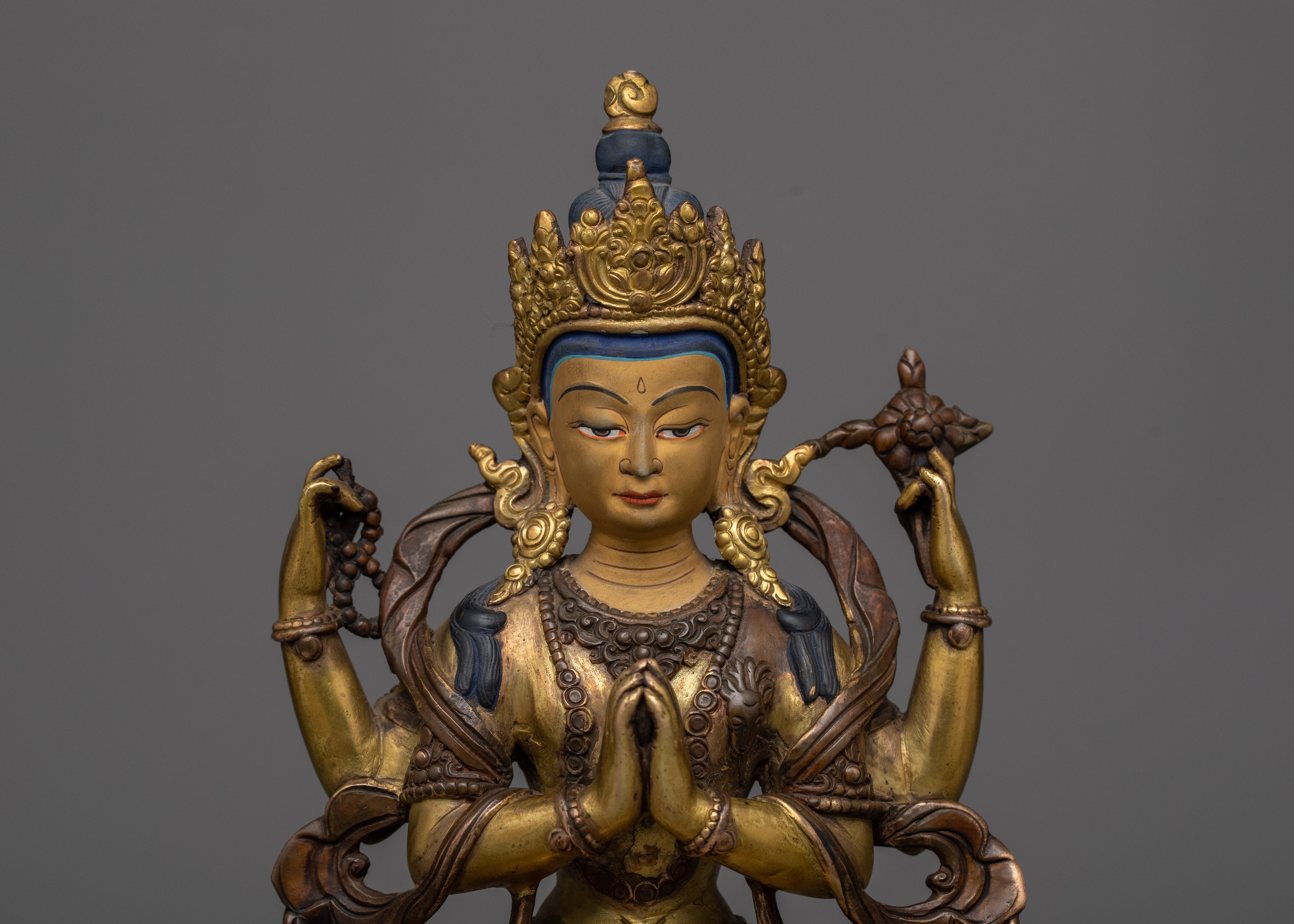 Antique Chenresig Statue | Preserving Ancient Teachings of Wisdom