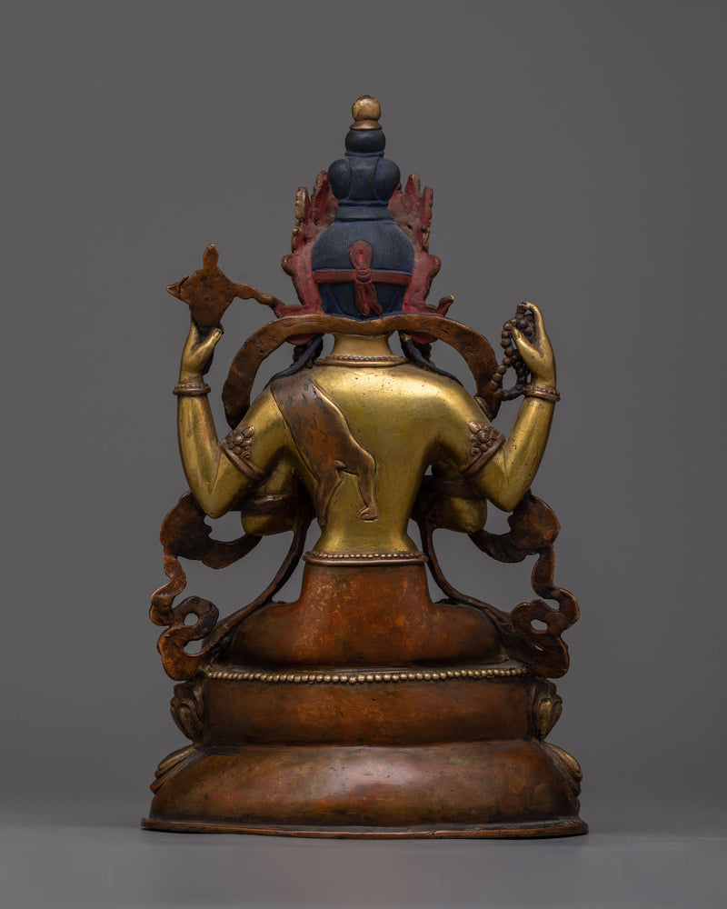 Antique Chenresig Statue | Preserving Ancient Teachings of Wisdom