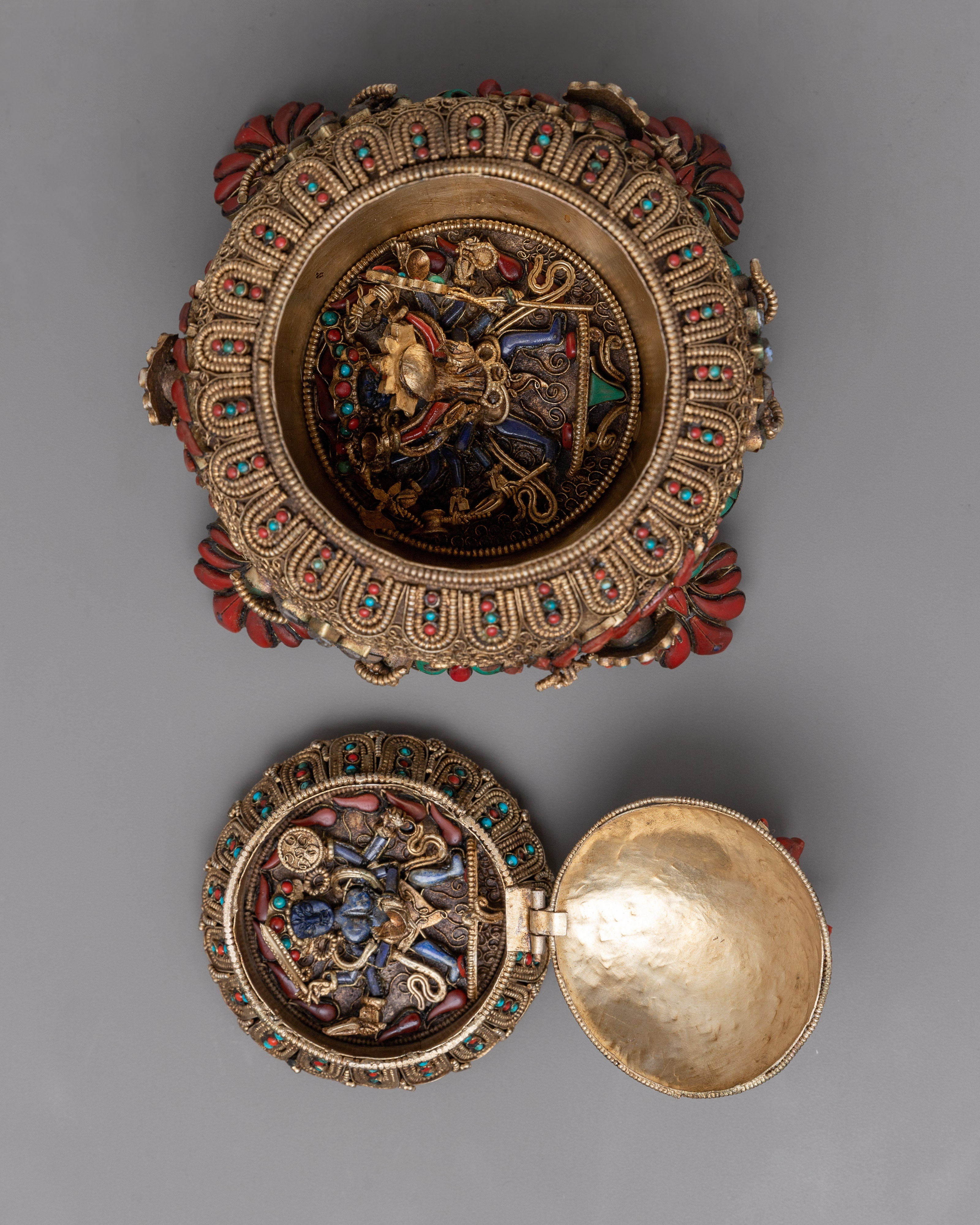 Silver Plated Tibetan Rice Pot | Perfect for Cultural Collectors