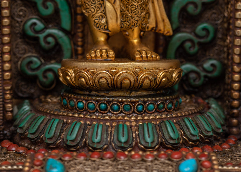 The Bodhisattva Avalokiteshvara Statue | Tibetan Buddhist Decor for Harmony