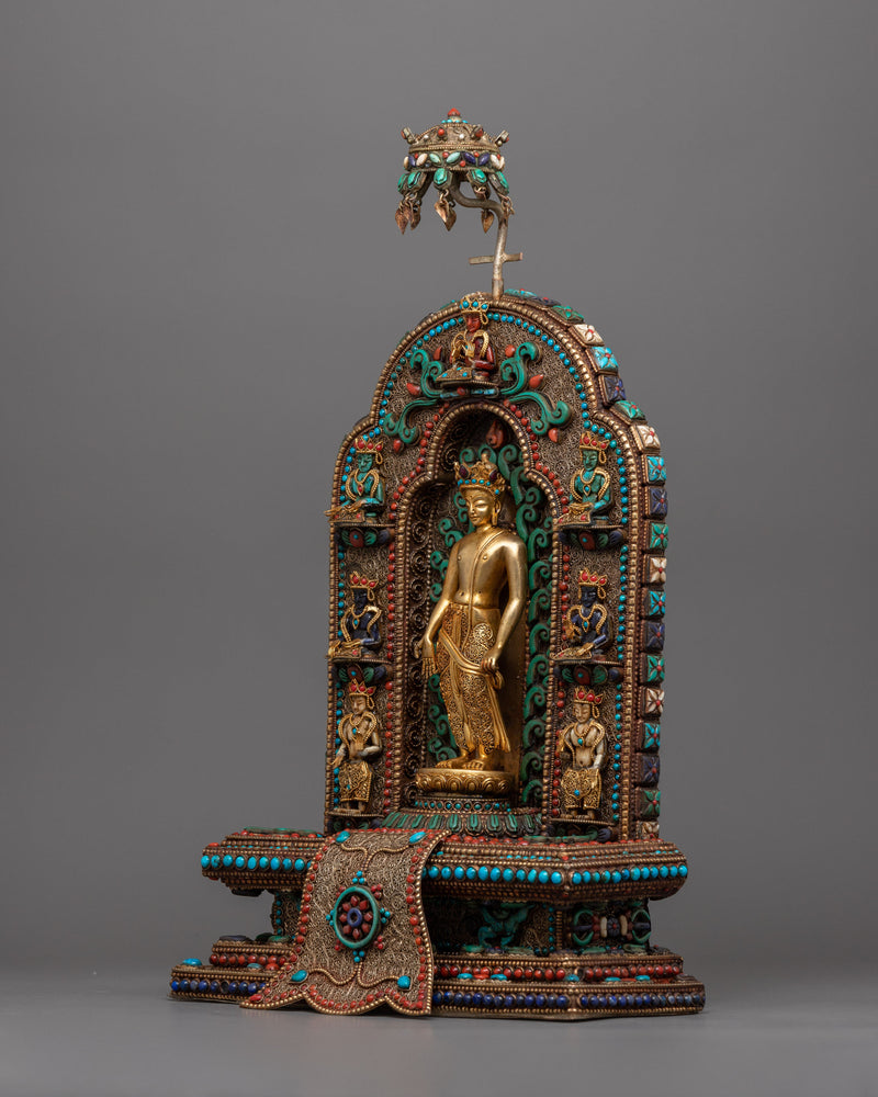 The Bodhisattva Avalokiteshvara Statue | Tibetan Buddhist Decor for Harmony