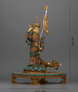 Guru Rinpoche Statue & Vajra | A Fusion of Tradition and Spiritual Essence