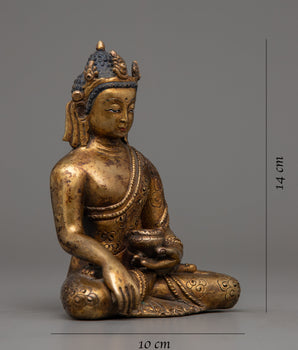 Dragon Carved Shakyamuni Buddha Statue | Blending Myth and Enlightenment
