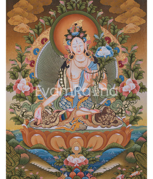 Original Hand-Painted White Tara