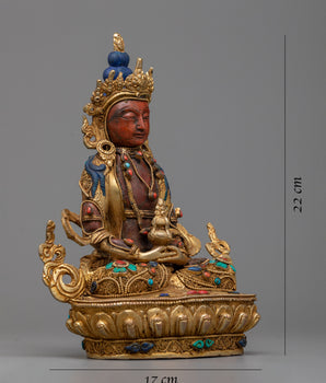 Buddha Amitayus Mantra Practice Statue | Tibetan Buddhism Symbol of Endless Life