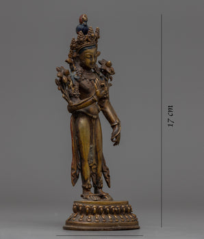 Green Tara Tibetan Statue | Spiritual Enlightenment and Protection Decor