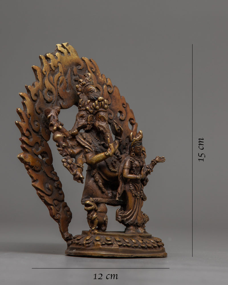 God Ganesh Ji Statue |  Sacred Hindu Elephant Deity Artwork