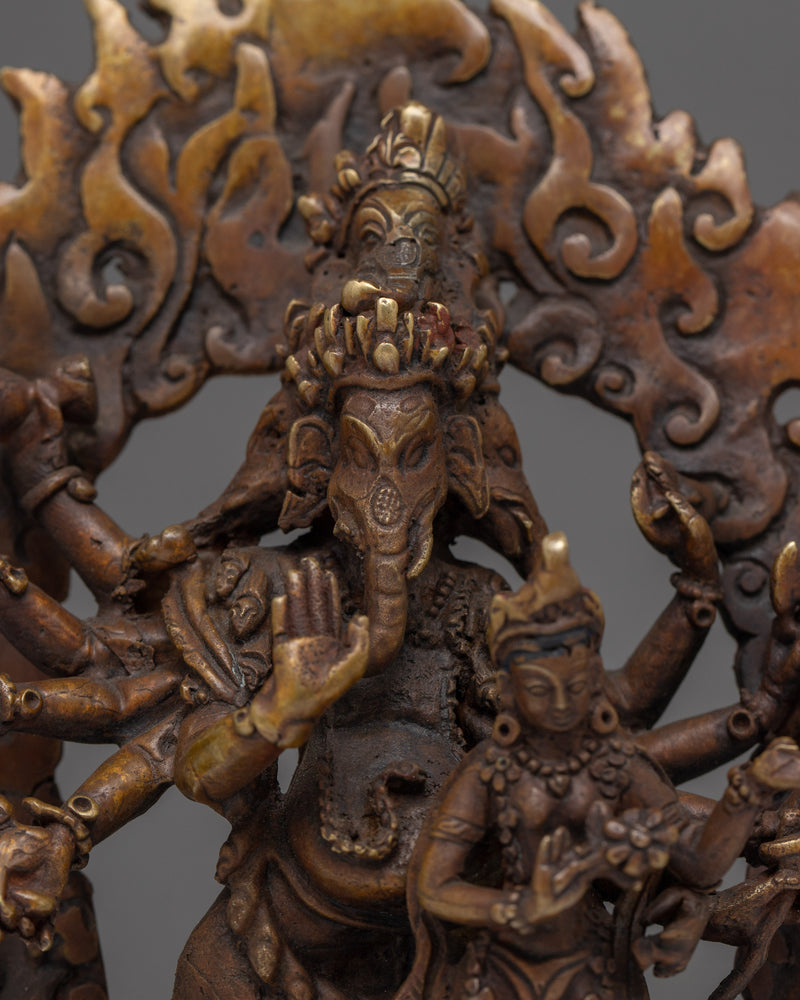 God Ganesh Ji Statue |  Sacred Hindu Elephant Deity Artwork