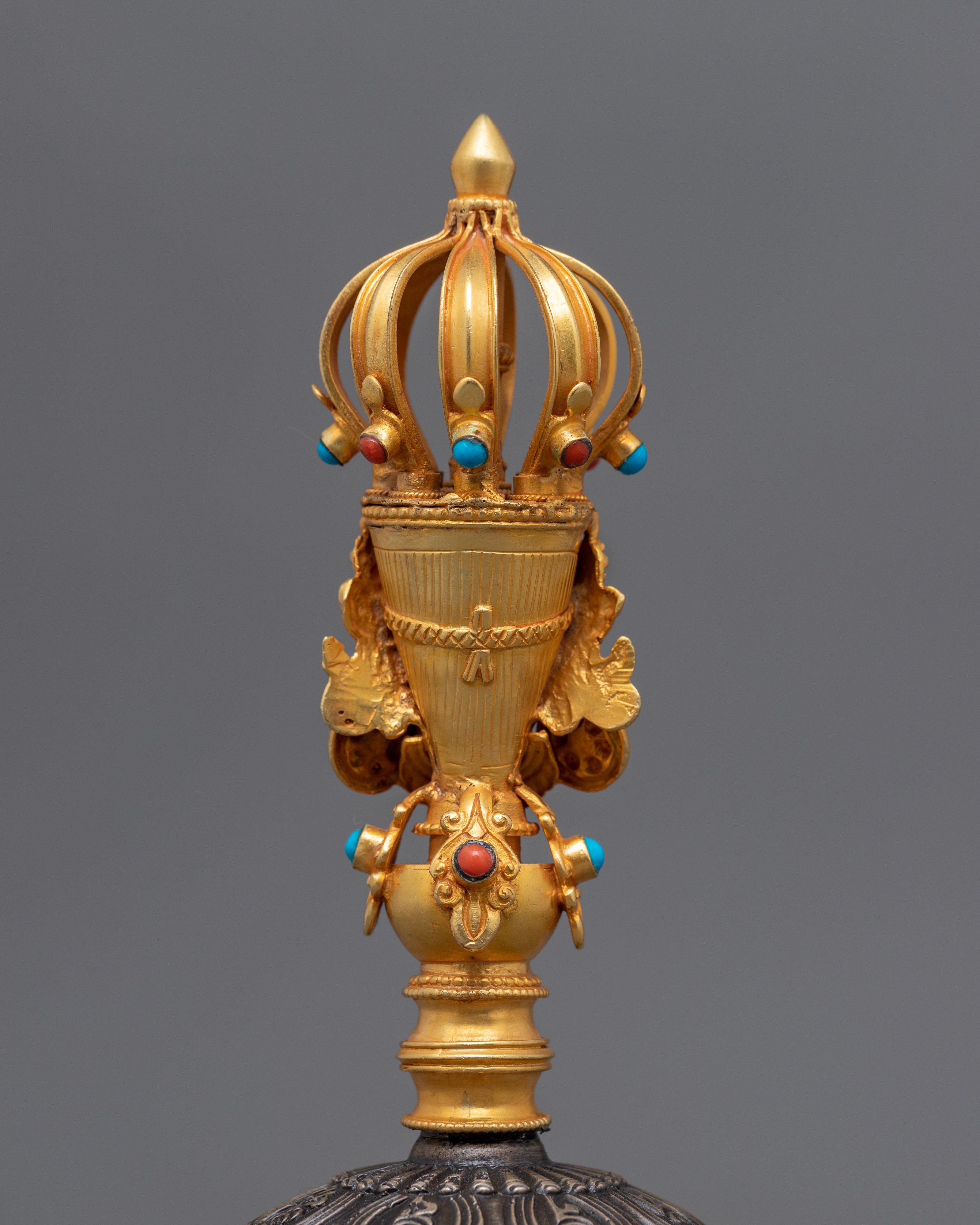 24k Gold Plated Vajra & Bell Set | Handcrafted for Sacred Rituals