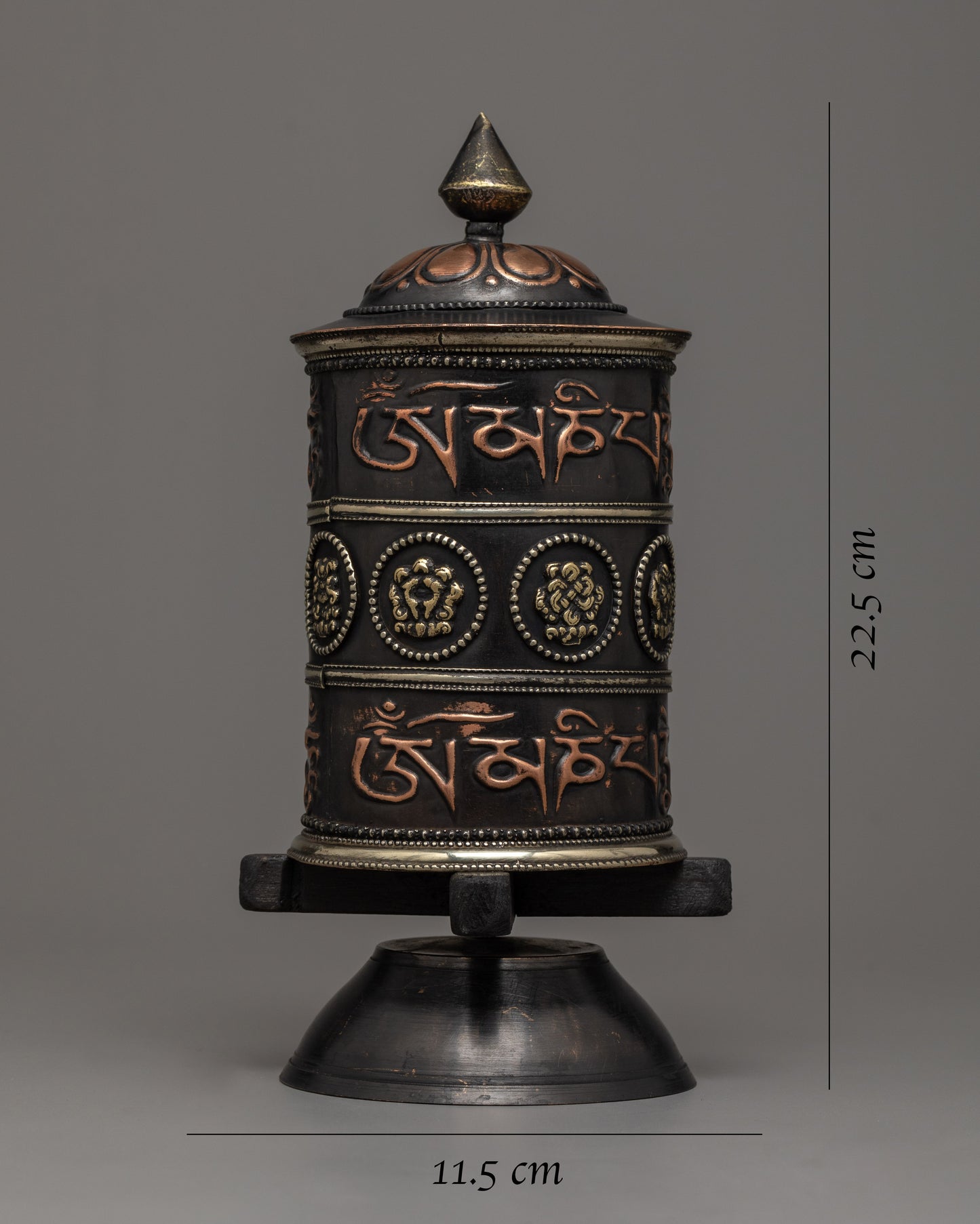 Buddhist Single Prayer Wheel | Perfect for Personal Meditation and Peace