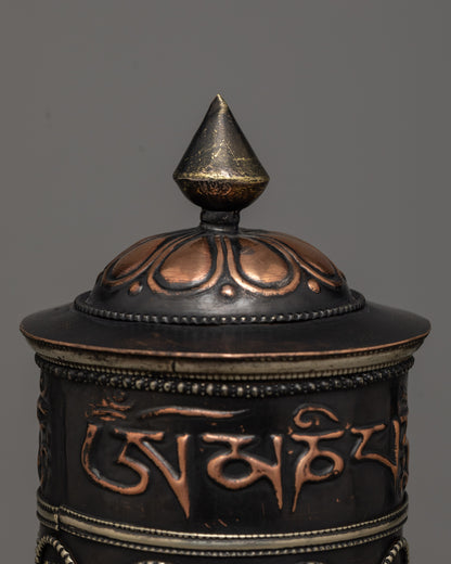 Buddhist Single Prayer Wheel | Perfect for Personal Meditation and Peace