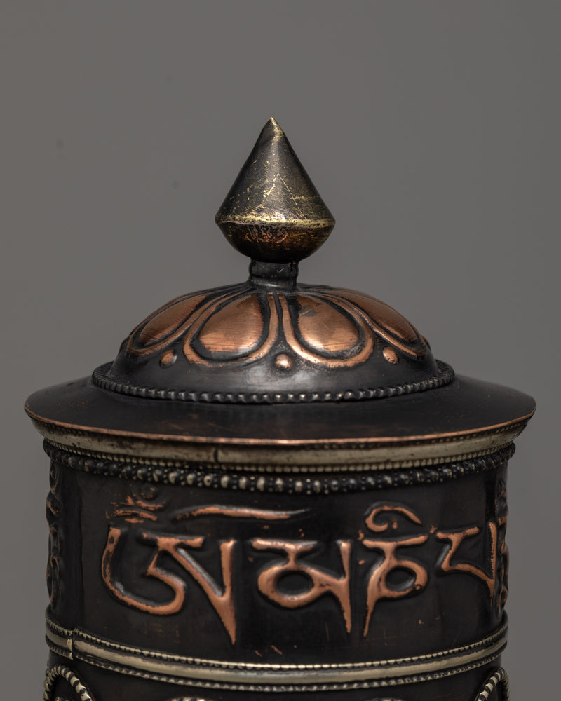 Buddhist Single Prayer Wheel | Perfect for Personal Meditation and Peace