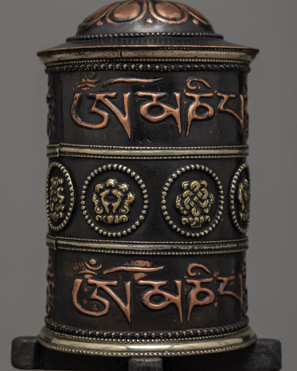 Buddhist Single Prayer Wheel | Perfect for Personal Meditation and Peace