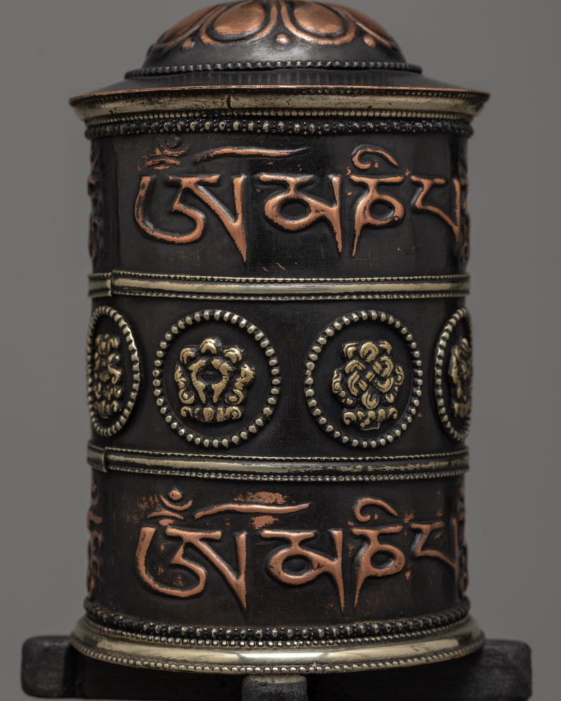 Buddhist Single Prayer Wheel | Perfect for Personal Meditation and Peace