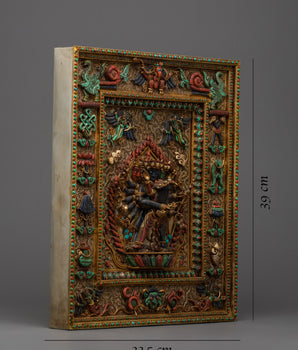Chakrasamvara Metal Thangka | A Thangka Showing Spiritual Buddhist Knowledge