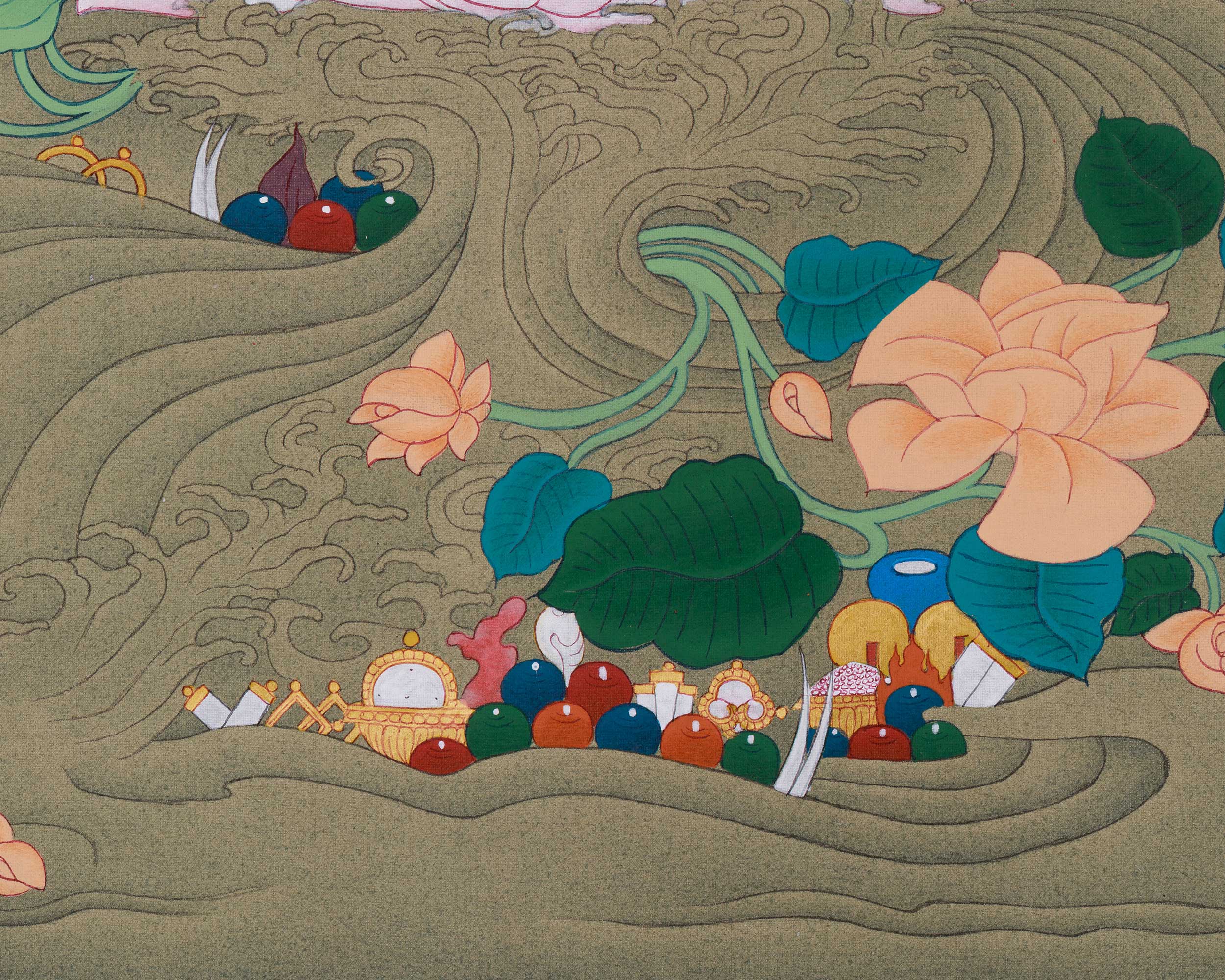 Manjushri Bodhisattva Painting | The Wisdom Deity in Tibetan Buddhist Art