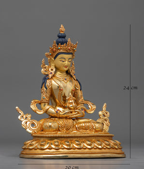 The Immortal Buddha Amitayus Statue | Radiating Eternal Life and Wisdom