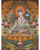 Original Hand-Painted White Tara
