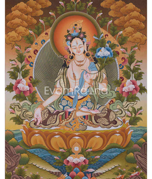 Original Hand-Painted White Tara