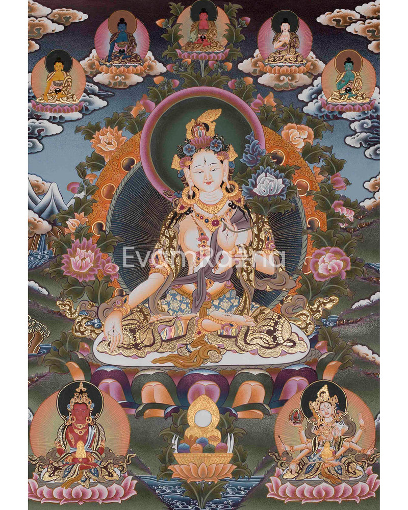 Divine White Tara Thangka