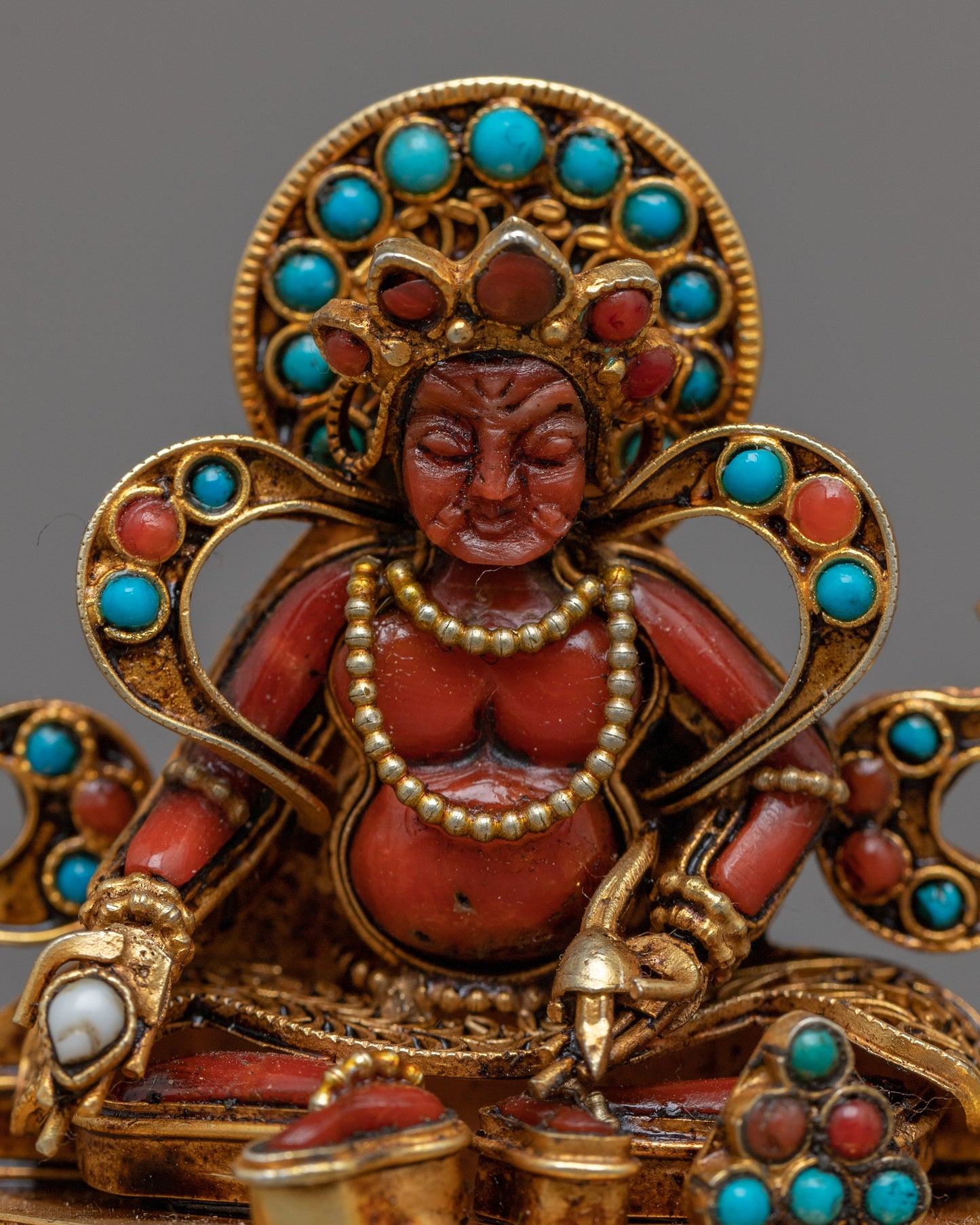 Buddhist Wealth Deity Dzambala Statue | A Harmonious Blend of Prosperity and Compassion