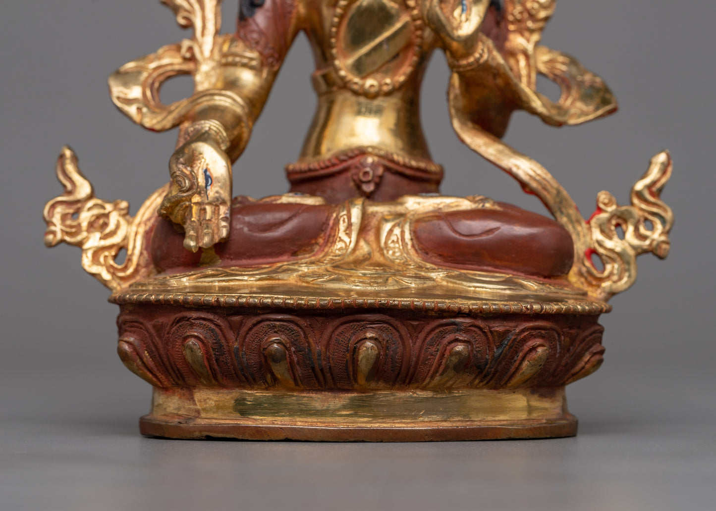 White Tara Copper Statue | Serene Meditation Space Art