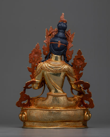 Green Tara Copper Statue | Handmade Spiritual Deity