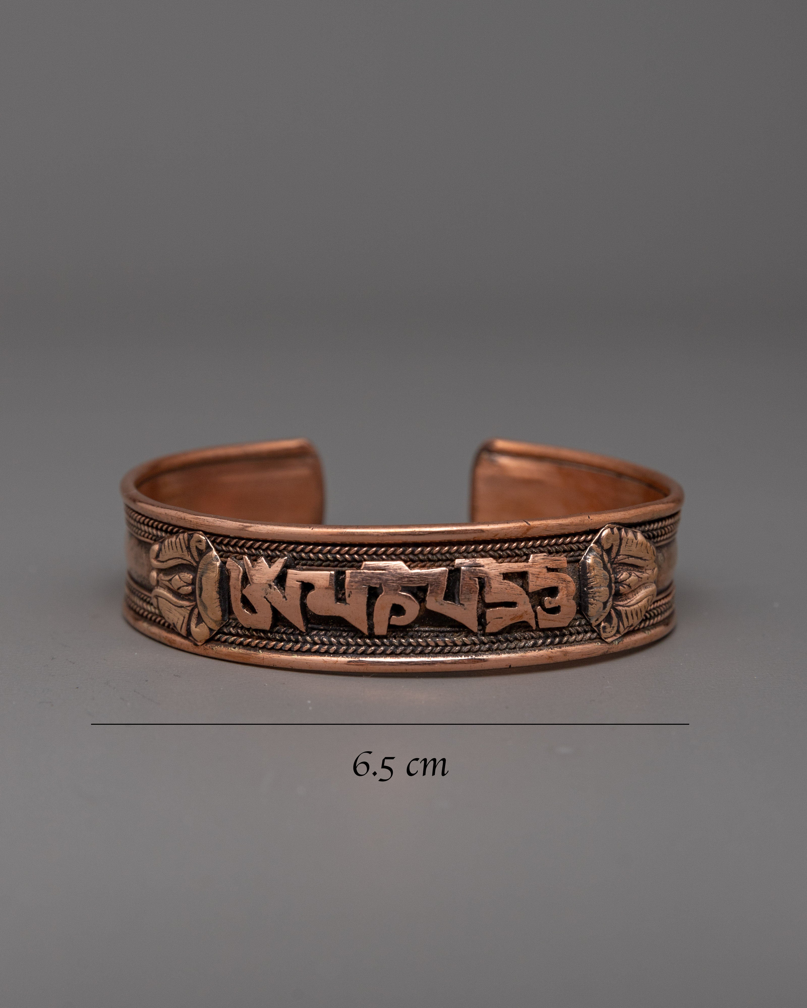 Tibetan Copper Bracelet Cuff | Durable Accessory for Everyday Wear