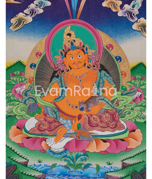 Original Hand-Painted Dzambala Thangka