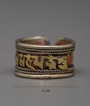 Buddhist Adjustable Ring for Women and Men | Versatile Spiritual Jewelry