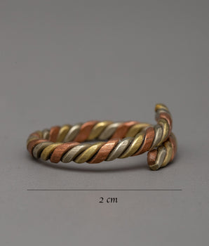 Hand Twisted Ring | Twist Ring in Copper, Brass, White Metal