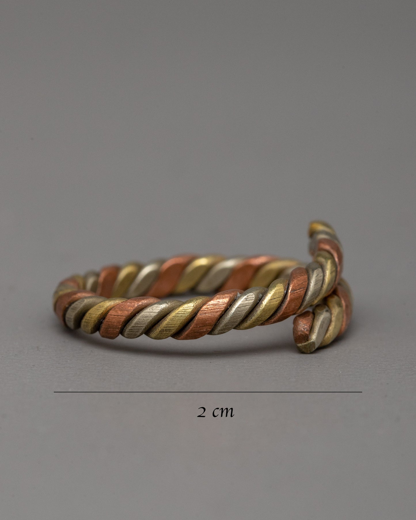 Hand Twisted Ring | Twist Ring in Copper, Brass, White Metal