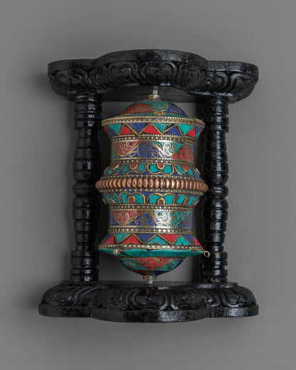 Stand Prayer Wheel | Spin for Peace and Enlightenment