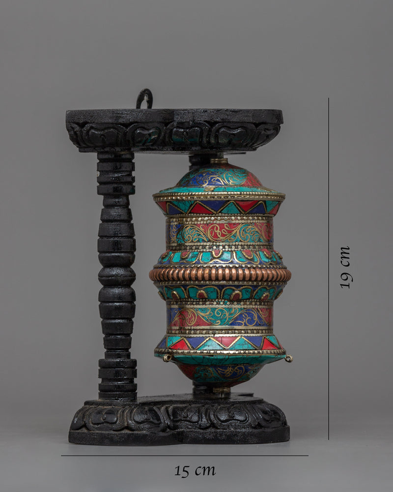 Stand Prayer Wheel | Spin for Peace and Enlightenment