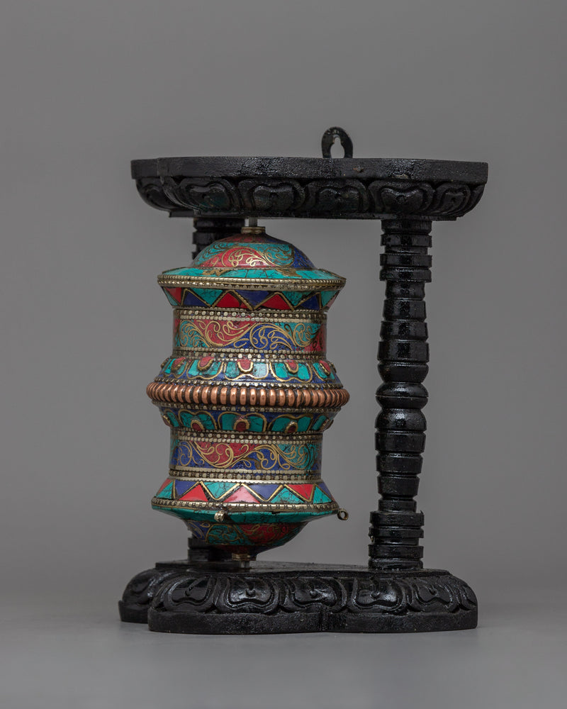 Stand Prayer Wheel | Spin for Peace and Enlightenment