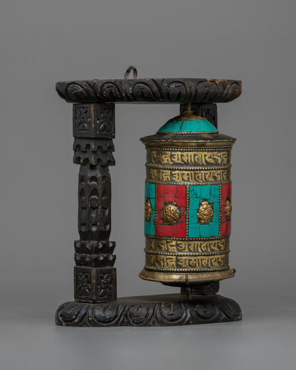 Mantra Prayer Wheel | Traditional Buddhist Meditation Aid