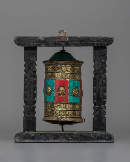 Mantra Prayer Wheel | Traditional Buddhist Meditation Aid