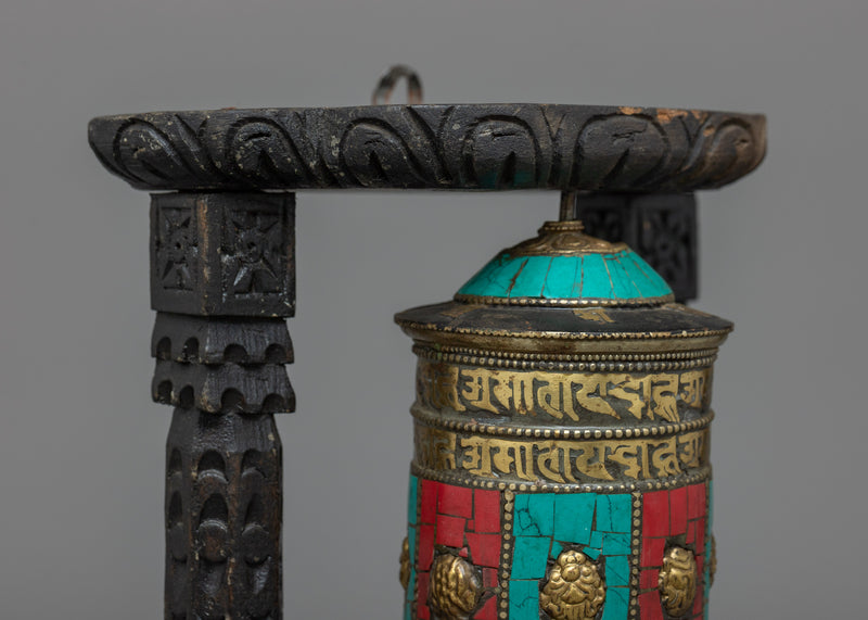 Mantra Prayer Wheel | Traditional Buddhist Meditation Aid