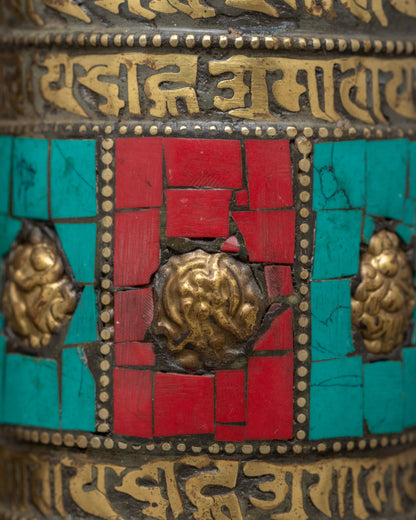 Mantra Prayer Wheel | Traditional Buddhist Meditation Aid