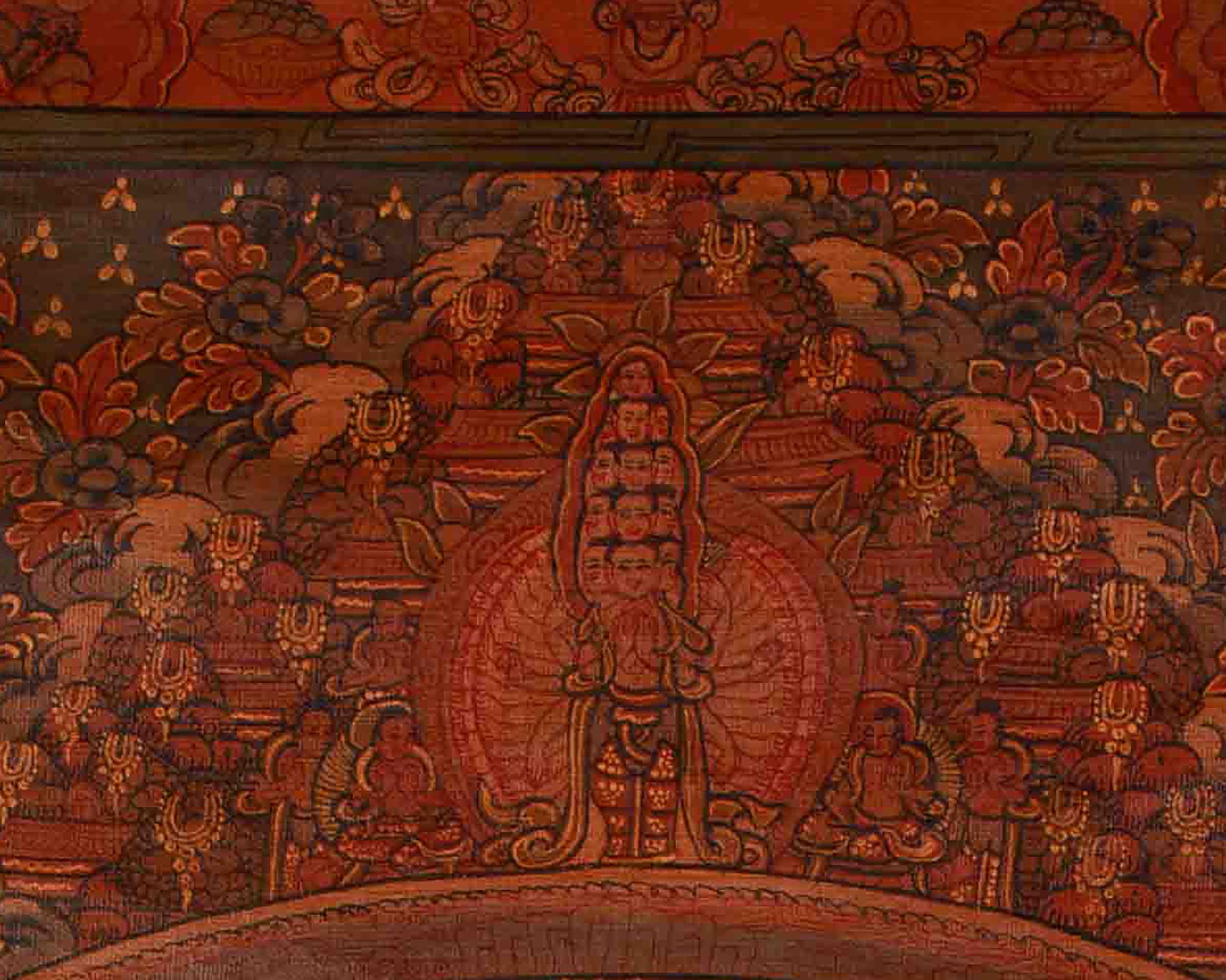 Spiritual Hand-Painted Buddha Mandala | Symbolizing Wisdom, Compassion, and Enlightenment