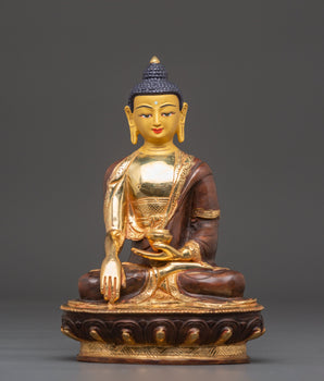 Shakyamuni Buddha Statue: Meditation and Mantra Practice | Copper Sculpture