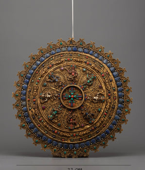 Vajra Round Buddhist Mandala | Tibetan Design for Serene Spaces