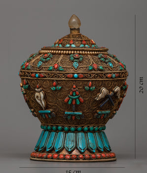 Ceremonial Dhupur Rice Pot | A Spiritual Companion for Prayer and Offerings