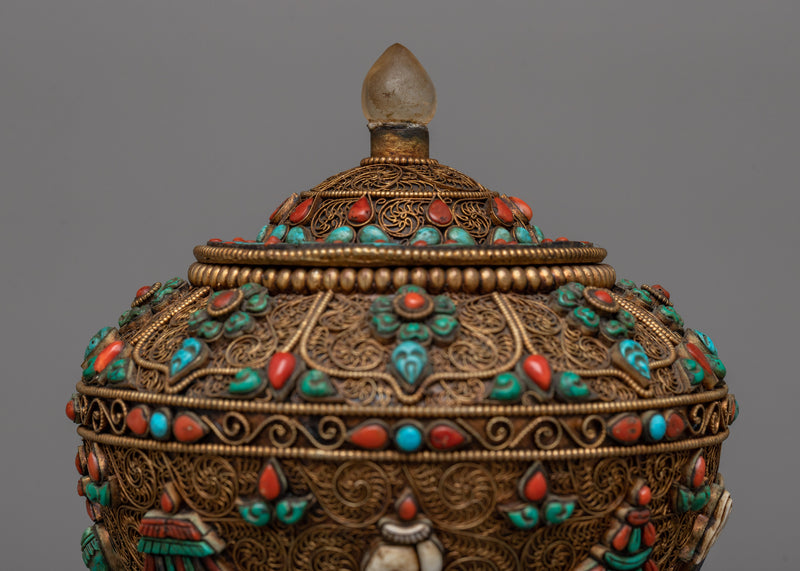 Ceremonial Dhupur Rice Pot | A Spiritual Companion for Prayer and Offerings