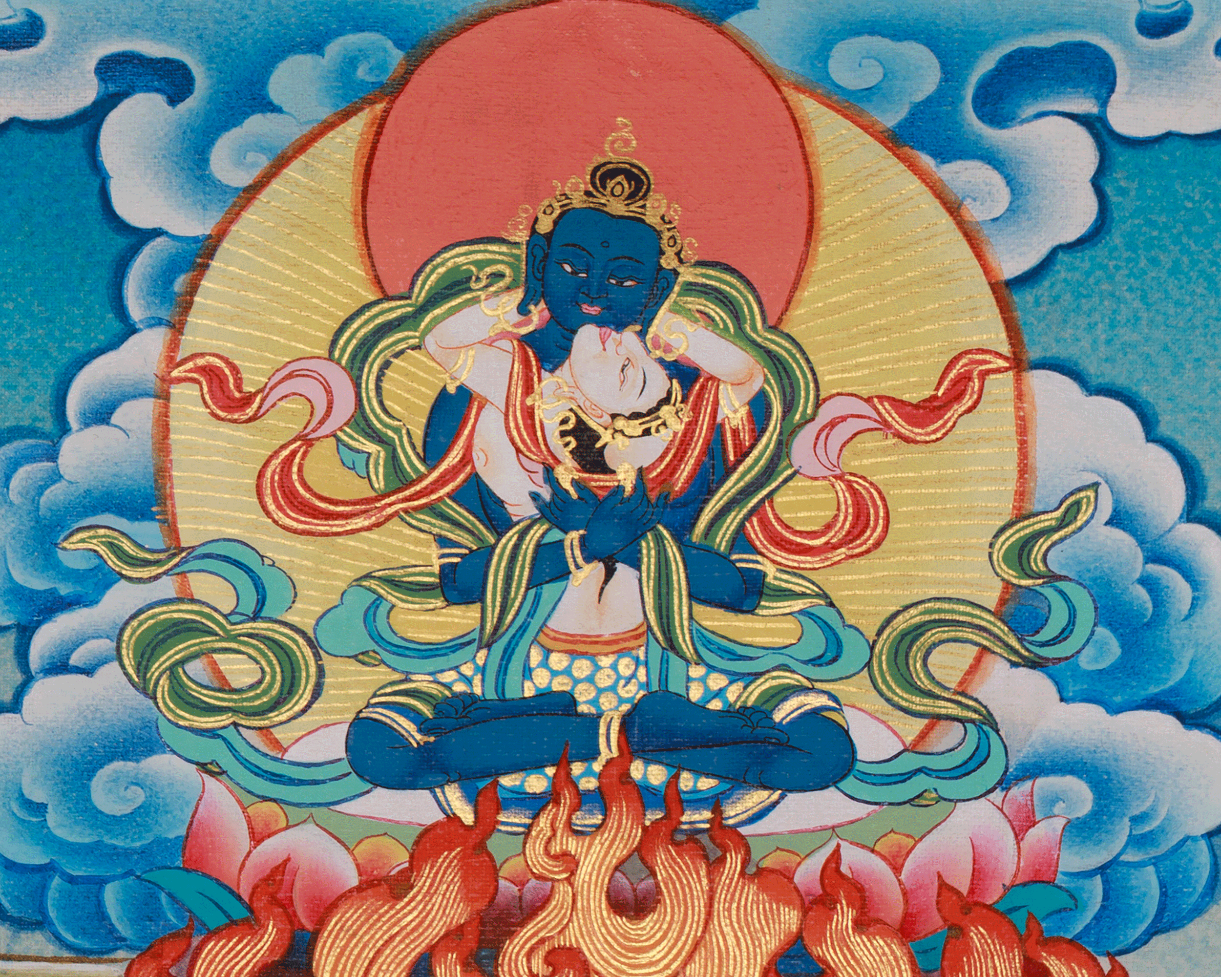 Chakrasamvara Buddhist Art | Tantric Wisdom and Transformation Deity