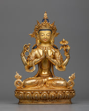 chenrezig-bodhisattva-copper-sculpture