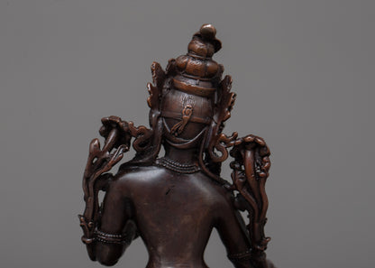 Green Tara Machine Made Statue | Elevate Your Sacred Space with Tara's Tranquil Energy